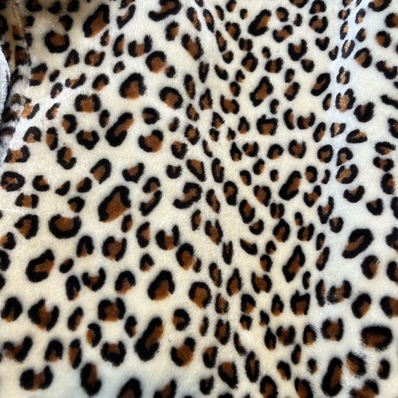 Leopard Print Faux‎ Fur Coat Small - Picture 7 of 8